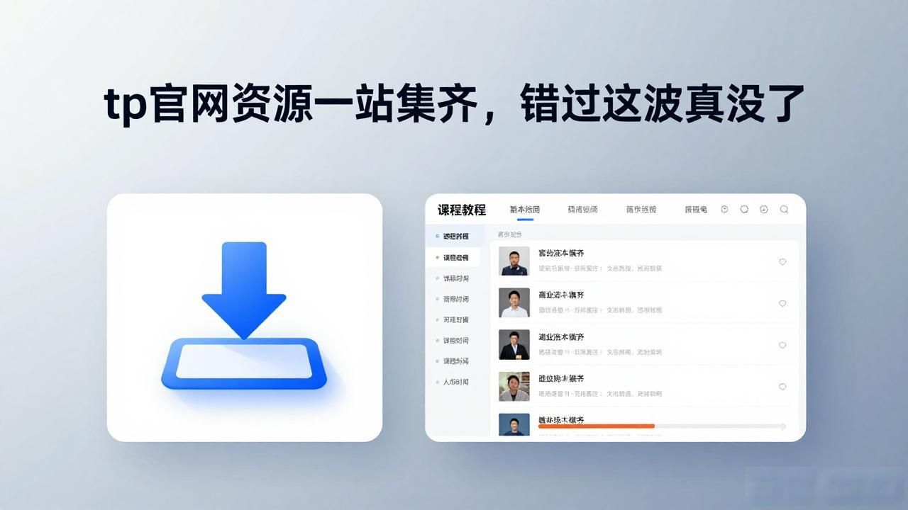 tp官网资源一站集齐，错过这波真没了