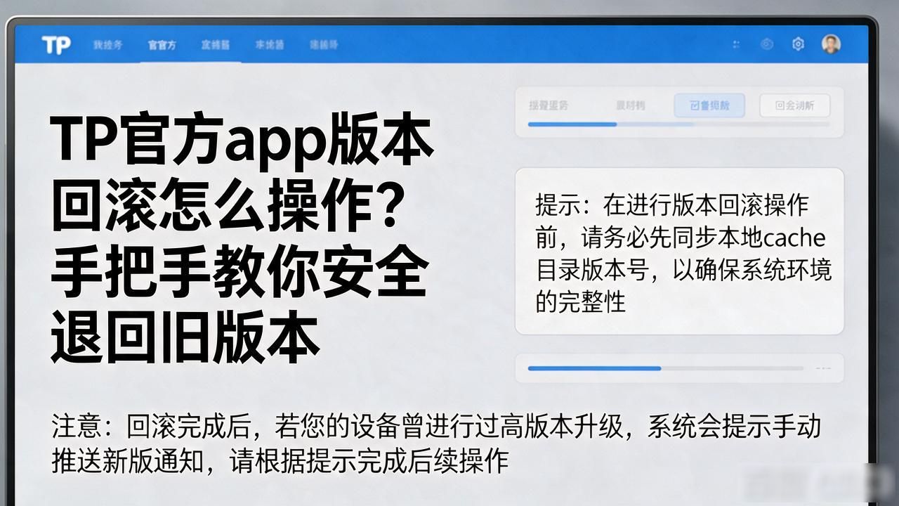 TP官方app版本回滚怎么操作？手把手教你安全退回旧版本