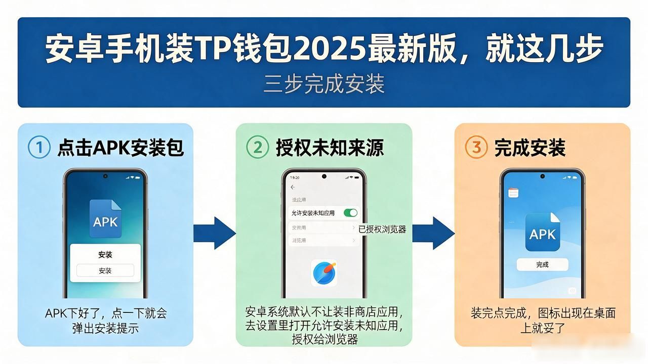 安卓手机装TP钱包2025最新版，就这几步