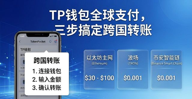 TP钱包全球支付，三步搞定跨国转账