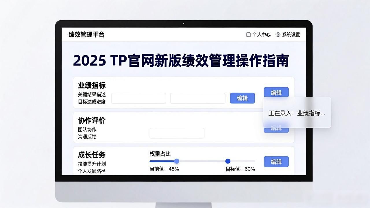 2025 TP官网新版绩效管理操作指南 一步步落地考核流程