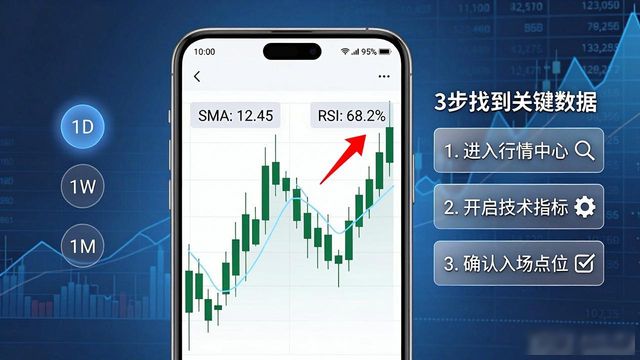 TP官方APP看行情，3步找到关键数据
