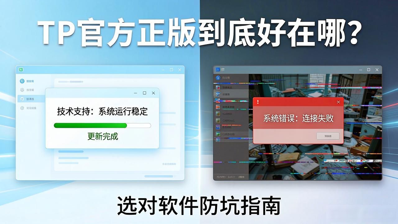 TP官方正版优势盘点:为什么选择正版更靠谱?_破解版软件风险_买软件正版优势