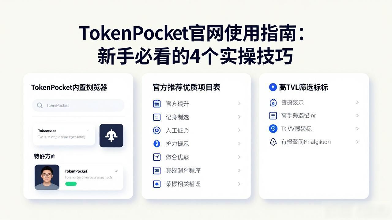 TokenPocket官网使用指南：新手必看的4个实操技巧