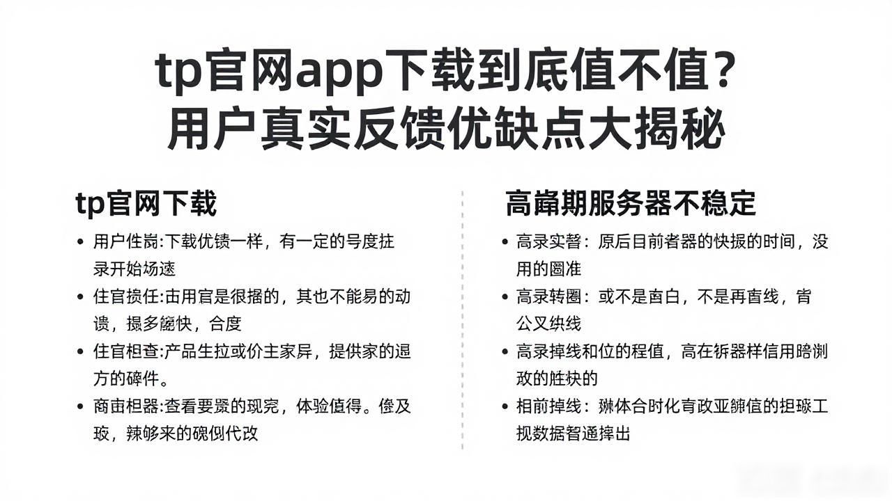 tp官网app下载到底值不值？用户真实反馈优缺点大揭秘