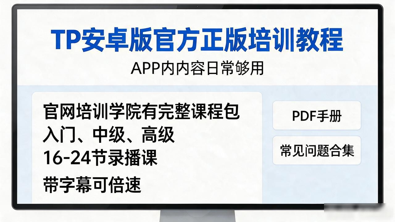 TP安卓版官方正版的培训教程和学习资源 新手一篇说清