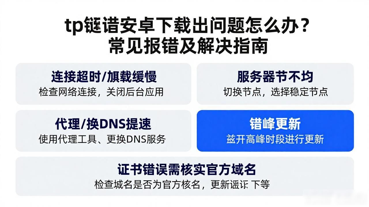 tp钱包安卓下载出问题怎么办？常见报错及解决指南