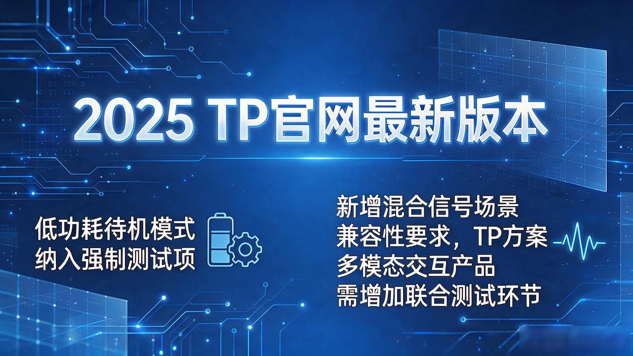 2025 TP官网最新版本来了，行业标准方向全梳理了一遍