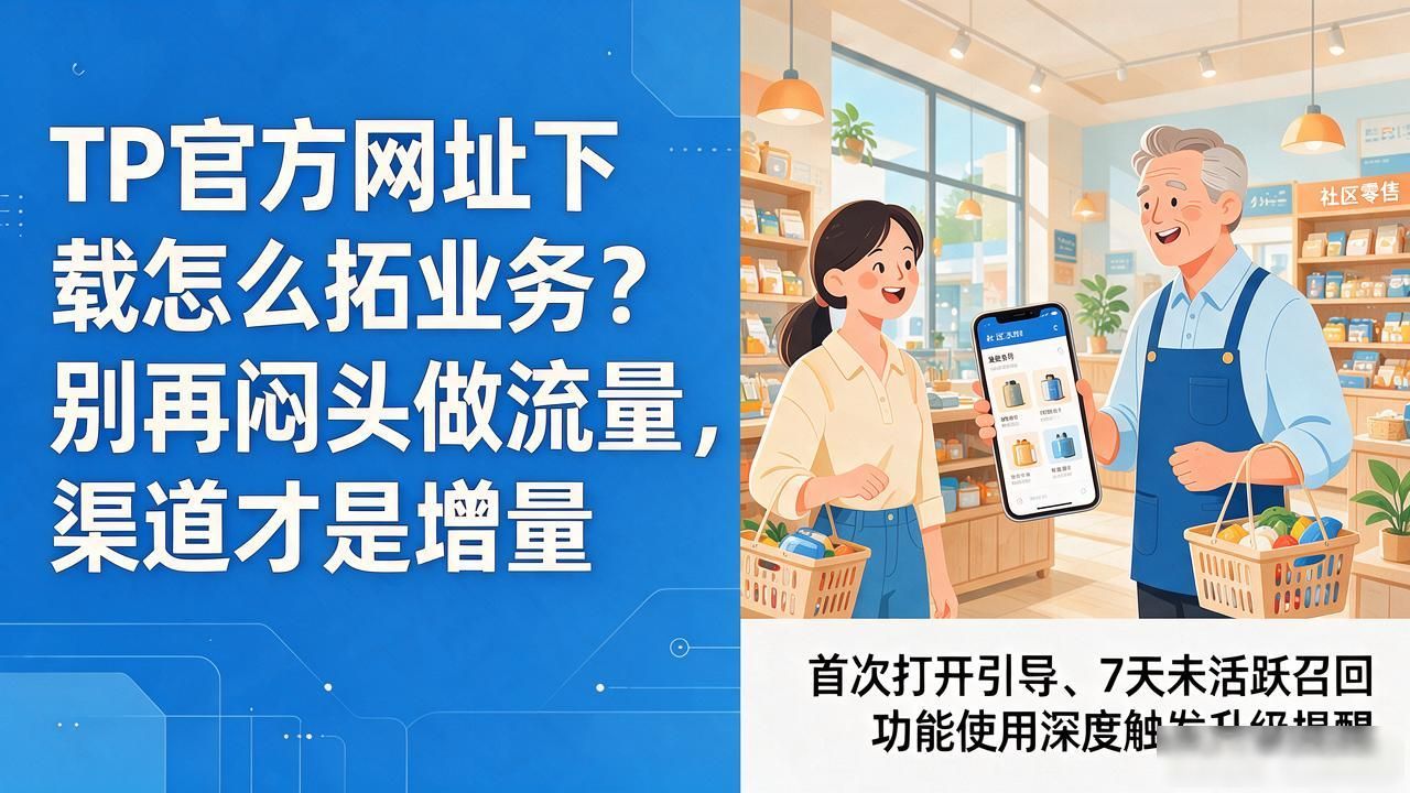 TP官方网址下载怎么拓业务？别再闷头做流量，渠道才是增量