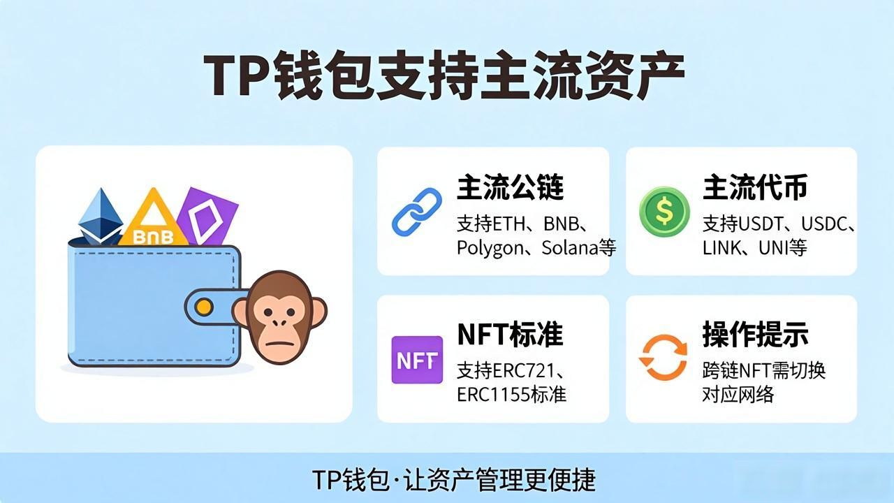 TPWallet支持哪些主流币种？一图看懂主流币种清单