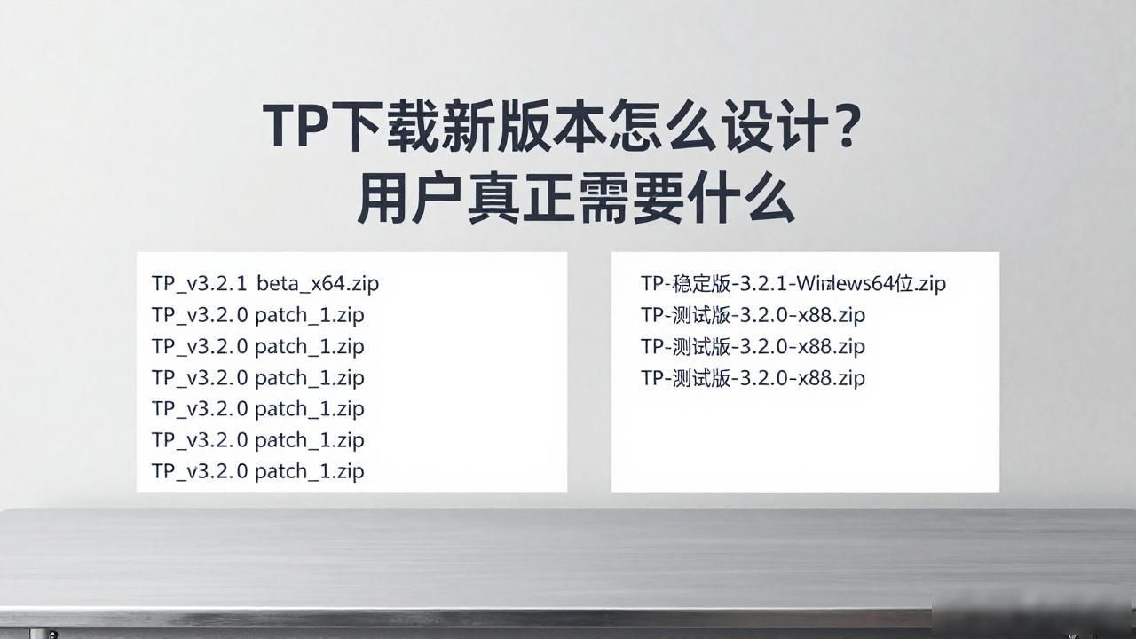 TP下载新版本怎么设计？用户真正需要什么